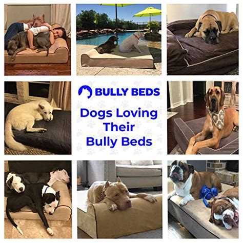 Bully beds Orthopedic Memory Foam Dog Bed – Waterproof Bolster Beds for Large and Extra Large ...