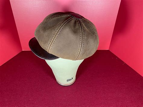 Leather Newsboy Hat - Etsy