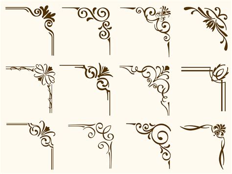 Corner Set Vector Art, Icons, and Graphics for Free Download
