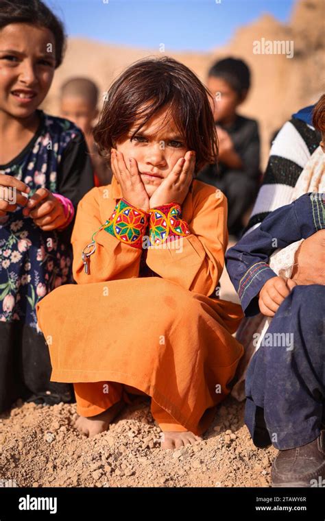 Portrait of a young poor Afghan girl in the village | Afghan girl Kabul, Afghanistan November 2 ...