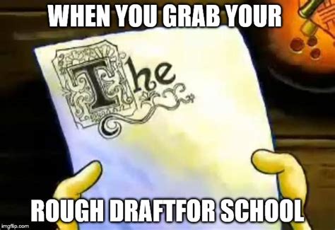 spongebob essay Memes - Imgflip