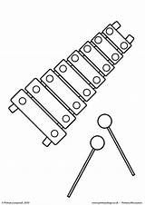 Music xylophone Colouring Page Worksheet – Artofit sketch template