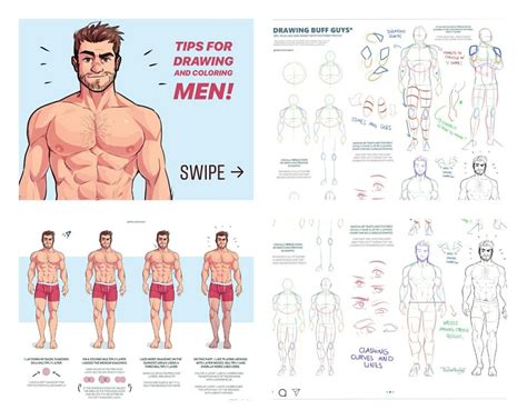 How to Draw Buff Guys - Step by Step Tutorial