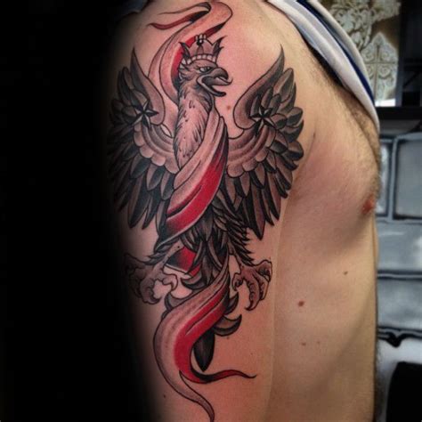 60 Polish Eagle Tattoo Designs For Men - Coat Of Arms Ink | Polish tattoos, Polish eagle tattoo ...