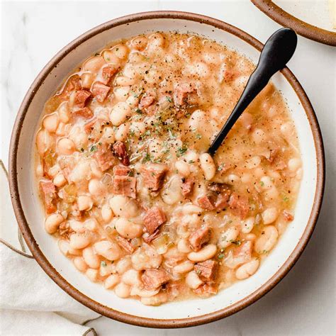 White Beans and Ham (Slow Cooker Recipe) - Little Spoon Farm