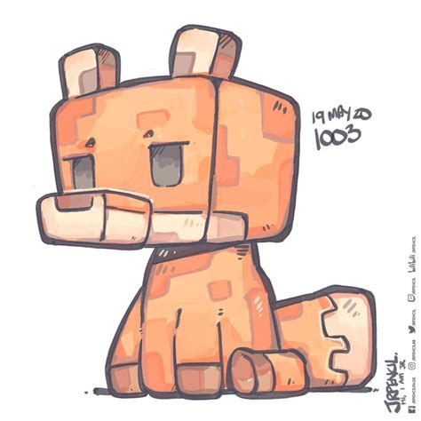 1003 - Fox, Jr Pencil on ArtStation at https://www.artstation.com/artwork/8l2zlE | Minecraft ...