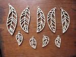 Decor Kafe Paintable Leaves Wooden Laser Cut Decoration Products (Pack of 40) - JioMart
