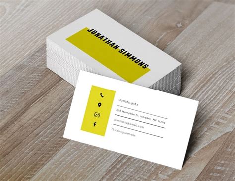 Business Card Template Google Doc