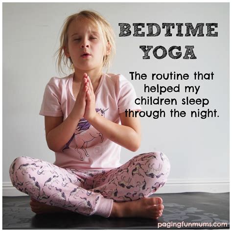 Bedtime Yoga for kids! - Paging Fun Mums