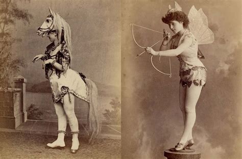 Vintage photos of Victorian burlesque dancers and their elaborate ...