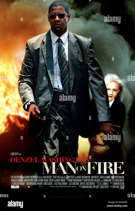 MAN ON FIRE, Denzel Washington, Dakota Fanning, 2004, TM & Copyright ...