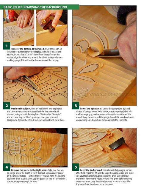 Basic Relief Carving Techniques • WoodArchivist