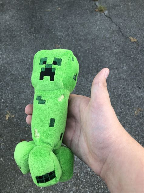 Found my old creeper plush : r/Minecraft