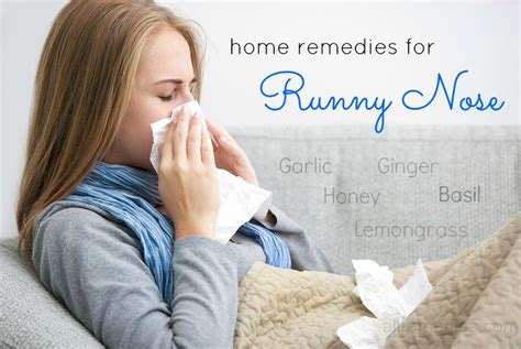 24 Natural at Home Remedies for Runny Nose in Adults & Children