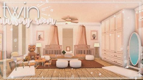 ROBLOX BLOXBURG: Twin Nursery Room | 12k ♡ | Twin nursery room, Twin baby rooms, Twin girl bedrooms