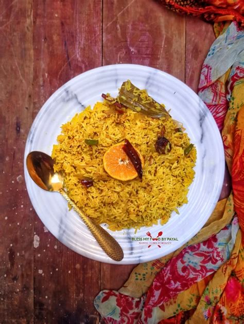 Orange flavoured rice recipe | Orange juice rice recipe