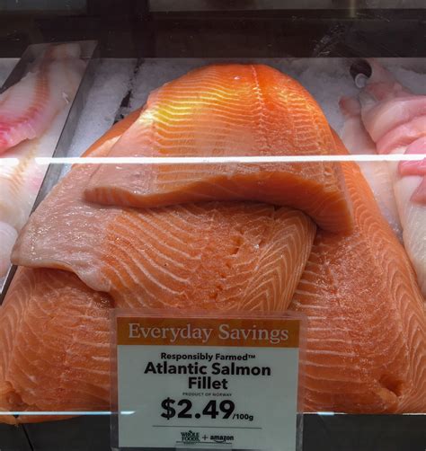 Farm-raised Atlantic salmon at Whole Foods Market - SeaWestNews