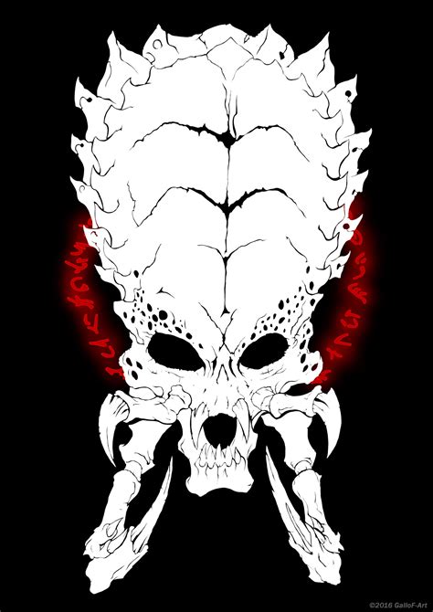 Predator Skull by GalloF-Art on DeviantArt