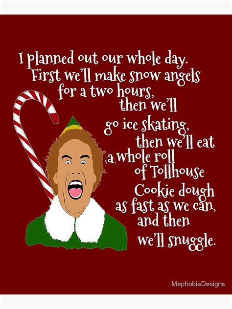 "Buddy The Elf Quotes" Mounted Print for Sale by MephobiaDesigns ...