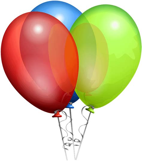 Funny Birthday Wishes First - Balloon Red Green Blue Clipart - Full Size Clipart (#405652 ...