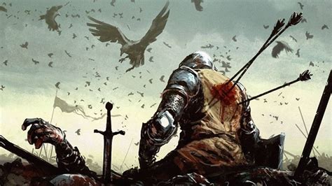 wounded knight wallpaper Heroic Fantasy, Fantasy Battle, Medieval Fantasy, Dark Fantasy, Dark ...