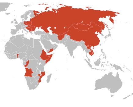 Communism Vs Capitalism Map