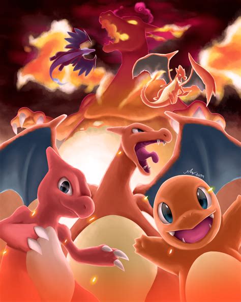 Charmander Family ManutkArt - Illustrations ART street