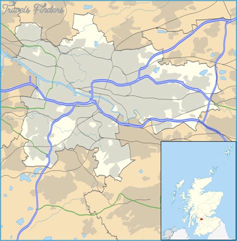 Map Of Dennistoun Glasgow - TravelsFinders.Com