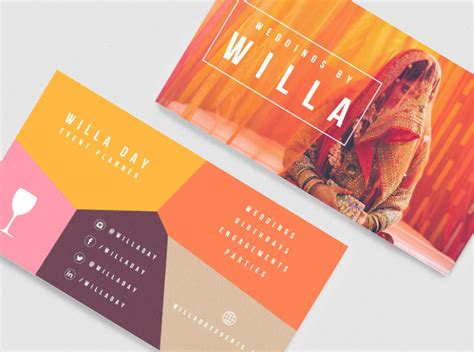 Custom Event/Wedding Planner Business Card by Sunny Berro on Dribbble