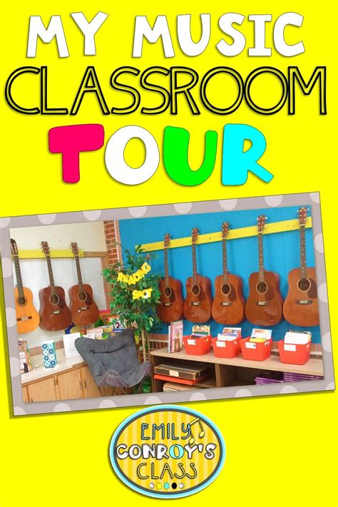 This blog post has cute ideas for an elementary music classroom along with links to sev… | Music ...