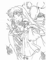Inuyasha Coloring Pages At GetColoringscom  Free Printable Colorings sketch template