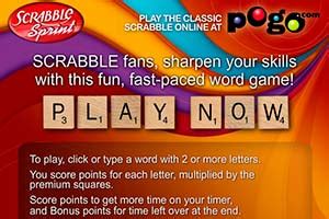 ⭐ SCRABBLE SPRINT - free WORD game online on WordGames.club!