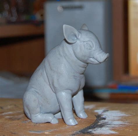 Little Pig Sculpture | Pig sculpture, Animal art, Sculpture