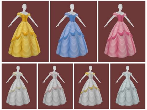 Sims 4 Disney Princess Dresses Cc