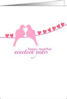 19th Wedding Anniversary Cards from Greeting Card Universe