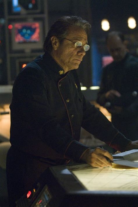 Edward James Olmos in una scena di The Oath da Battlestar Galactica: 103312 - Movieplayer.it