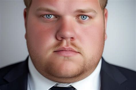 Premium AI Image | Portrait of plussize manager businessman in formal wear in a studio setting