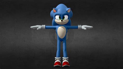 Sonic Movie | Free - Download Free 3D model by Teva (@TerrAxy) [252ba8a] - Sketchfab