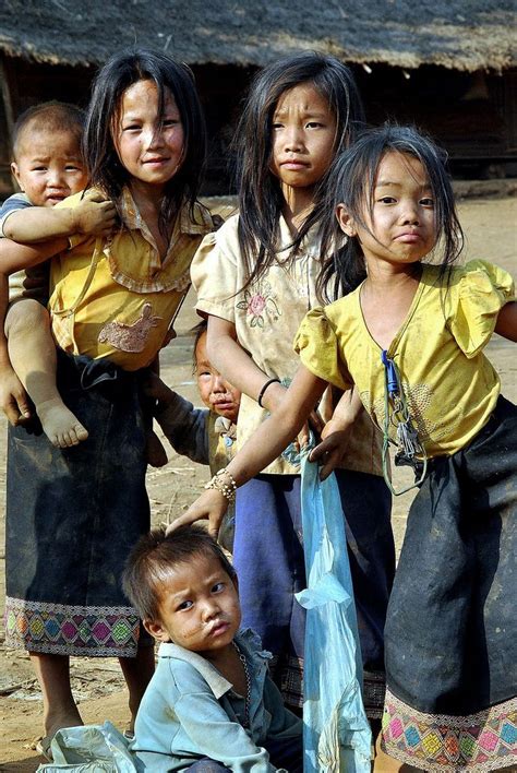 Lao Village: Children | Beautiful children, Kids around the world, Poor children