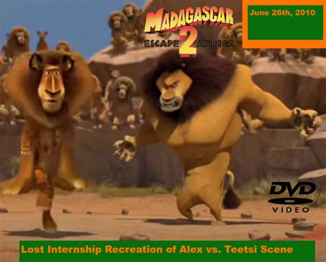 Madagascar Escape 2 Africa - Lost Internship Recreation of Alex vs. Teetsi Scene | Creepypasta ...