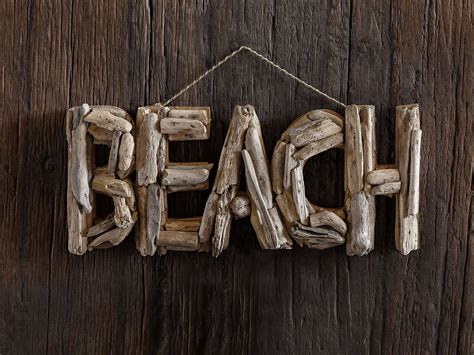 Driftwood Beach Décor BEACH Signs by SEASTYLE | Etsy | Treibholz deko ...