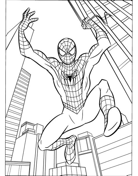 coloriage spiderman - coloriage spiderman en ligne facile