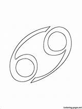 Cancer Horoscope And Zodiac Sign  Coloring Nation sketch template
