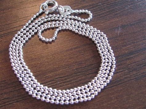 Sterling Silver Ball Chain Only - Etsy