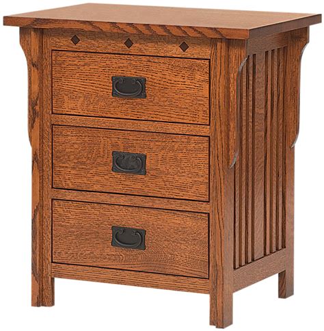 Royal Mission Drawer Nightstand | Amish Royal Mission Nightstand