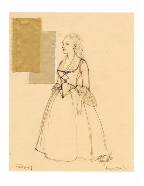 See the Original Sketches of Hamilton Costumes