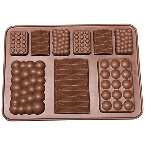 Rectangular Silicone 9in1 Design-2 Chocolate Bar Mould MB 2026 at Rs 60/piece in Ahmedabad