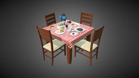 Restaurant Table - Download Free 3D model by Francesco Coldesina (@topfrank2013) [7095ad6 ...