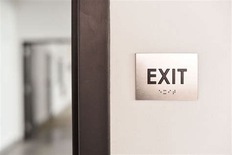 ADA Exit Signs | Braille Exit Signs — Medical Office Signs