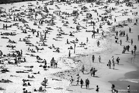 Busy Meets Busier, Bondi Beach, Australia - FROTHERS GALLERY
